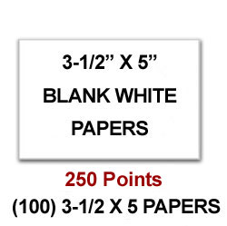 3-1/2 x 5 papers